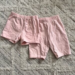 Hanna Andersson Girls Biker Short - 2 pair lot | size 6-7